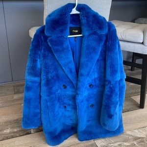 Maje rabbit fur coat